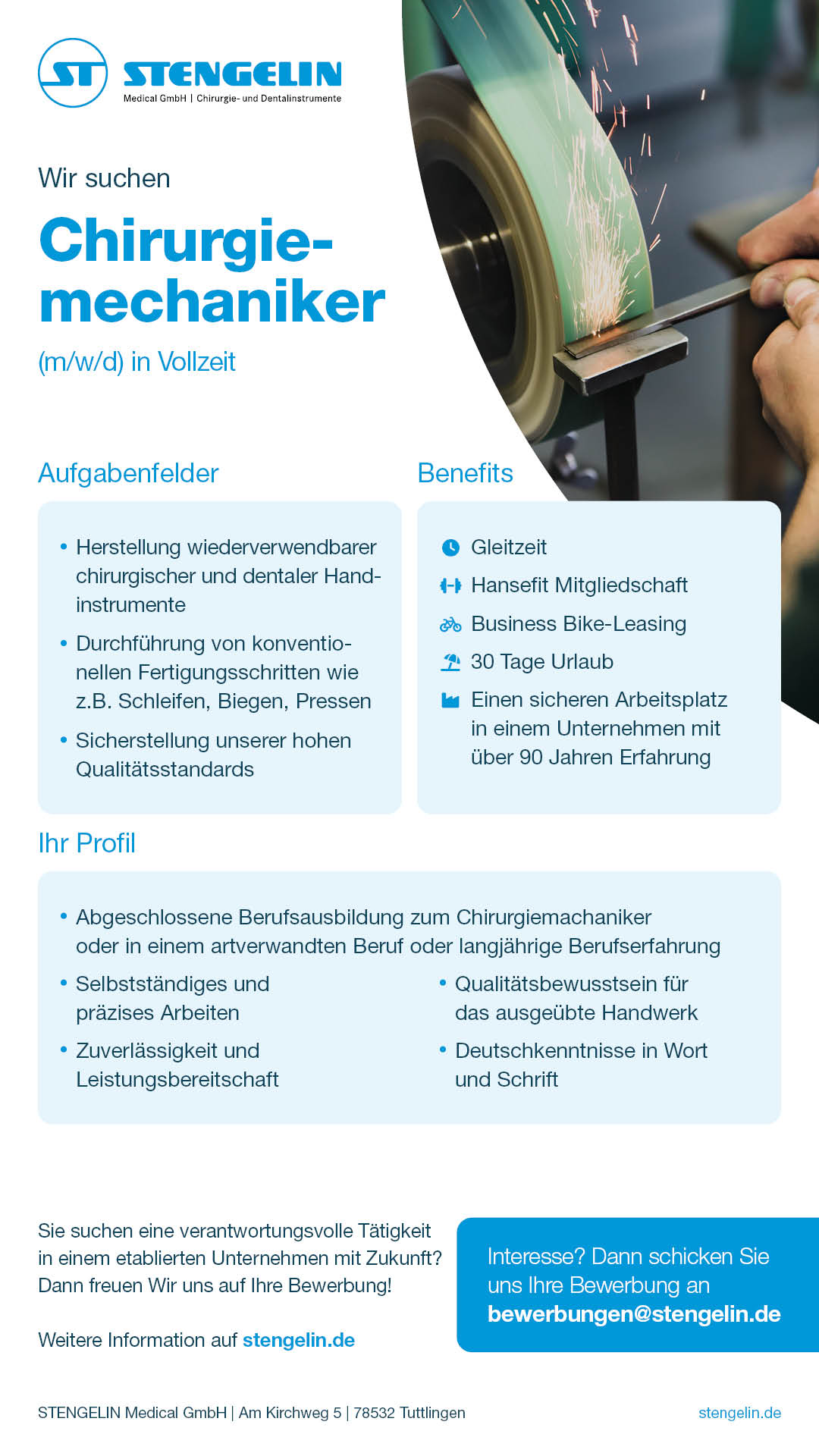Chirurgiemechaniker in Vollzeit (m/w/d)